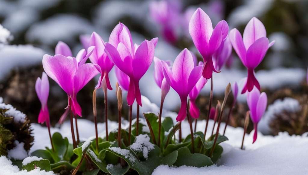 Winterharte Alpenveilchen im Garten