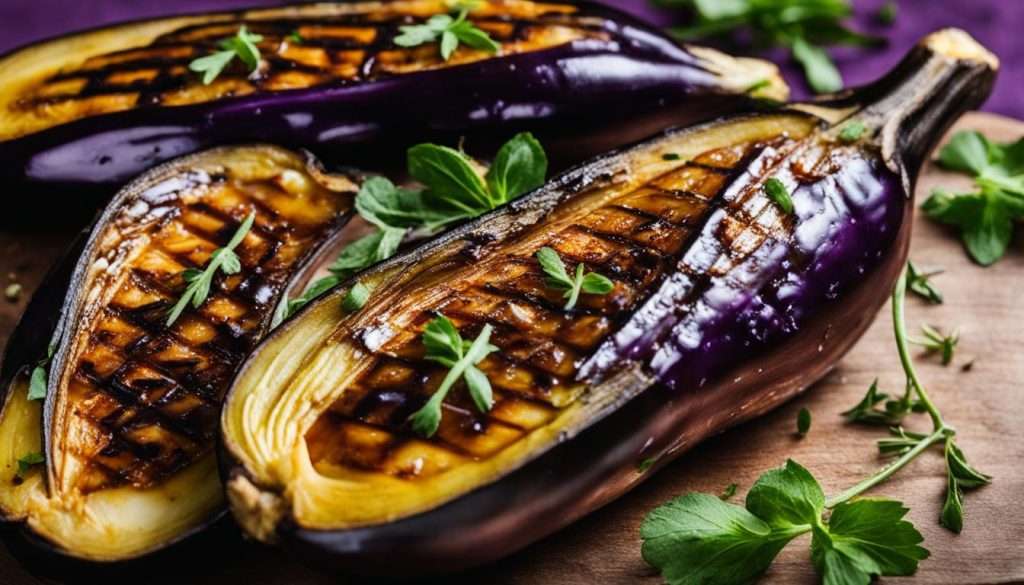 gegrillte Aubergine