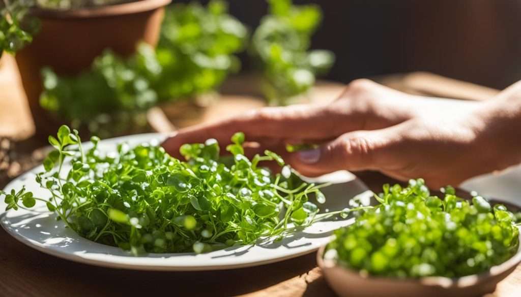 Gartenkresse ernten und genießen